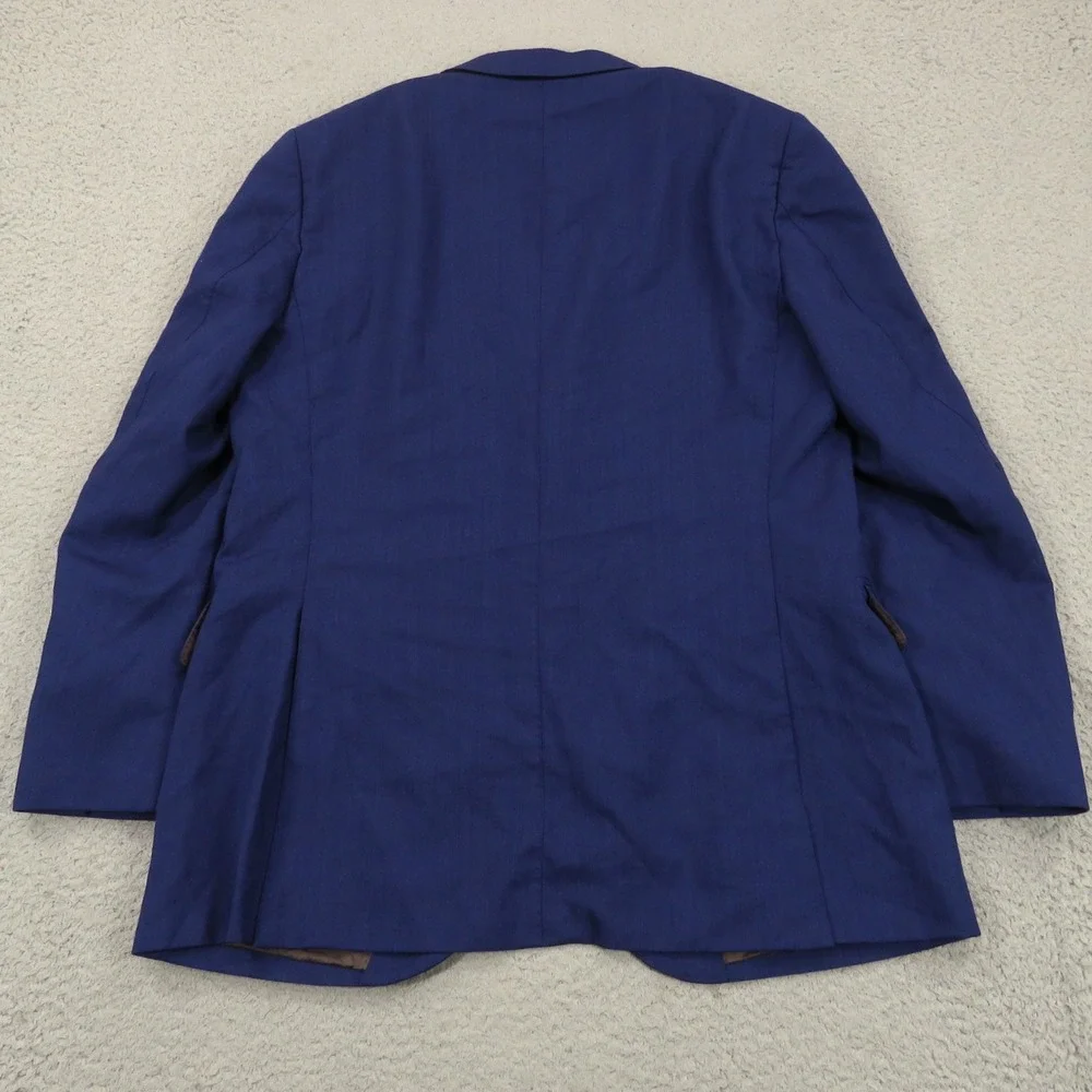 SuitSupply 44R Blazer Lazio Slim Single Breasted Vitale Barberis Wool Blue